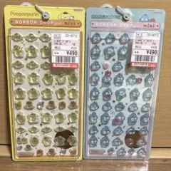 【正規品】 ポムポムプリン・ハンギョドン ボンボンドロップシール ミニ