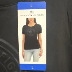 【新品】TOMMY HILFIGER 黒 Tシャツ レディースL