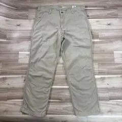 Carhartt 38×30 ベージュ 極太 ゆるだぼ ワークパンツ Y2K