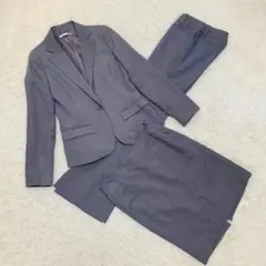３点セット　ビジネススーツ　M.deux　パンツスーツ　スカートスーツ　グレー