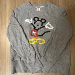 【美品】「UNIQLO」トレーナー　※着用1回のみ　※ミッキー　※150cm