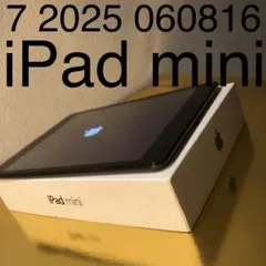 7 2025 060816美品 iPad mini アイパッドミニ 黒ブラック