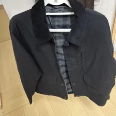 UNIQLO メンズ コーデュロイ襟 ジャケット ブラック M