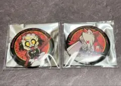 ハズビンホテル　アニメイトカフェ　グリッター缶バッジ 2点セット