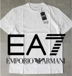 新品タグ付き【エンポリオアルマーニ EA7】 Tシャツ カットソー 白無地 L