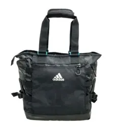 adidas ブラック 多機能スポーツショルダーバッグ　内袋シューズバッグ付き