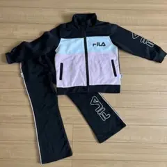 FILA ジャージセット ブラック/ピンク　120