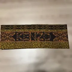 ウールマフラー アニマルプリント ブラウン