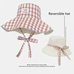 新品未使用【大人気商品】韓国　紫外線対策　バケットハット　帽子　つば広