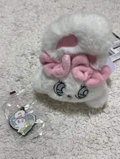 エスターバニー エンジェルパスケース ホワイト ストラップ キーホルダー