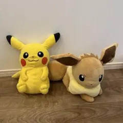 一番くじ　ぬいぐるみ　ピカチュウ イーブイ