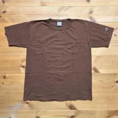USA製【Champion】T1011 ポケットTシャツ M ダークブラウン