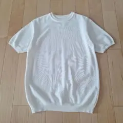 UNITEDTOKYO　コットンカノコニットTシャツ　オフホワイト２のサムネイル
