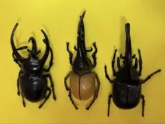 ムシキング　昆虫バトルフィギュア 3種セット（カブトムシ等）