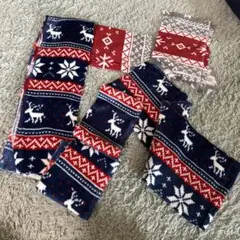 フリース生地 トナカイ柄 冬用 ハギレ