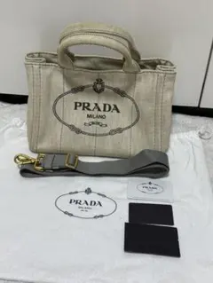 PRADA CANAPA カナパ 2WAY トートバッグ 内側ギンガムチェック - メルカリ