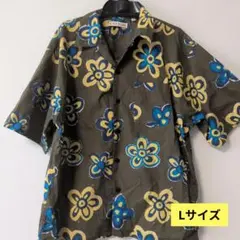 ​【UNIQLO×MARNI】 オープンカラーシャツ アロハシャツ L オリーブのサムネイル