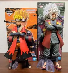 ナルト一番くじ　A賞うずまきナルト（仙人モード）　E賞自来也（仙人モード）