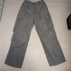 GUパラシュートカーゴパンツ グレー L