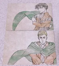新品 進撃の巨人 リヴァイ エルヴィン WIT STUDIO ポストカード