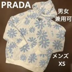 PRADAプラダ パーカータオル生地XS白水色花柄2023メンズコレクションのサムネイル