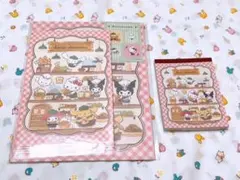 ★サンリオ キャラクターズ レターセット ミニメモ★124 メモ帳 サンリオ