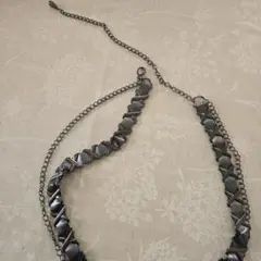 シルバー編み込みデザインベルト