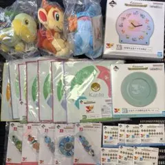 ポケモン 一番くじ 30周年記念 A賞、ポッチャマ、キモリ、ゼニガメ、I