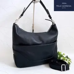PELLE MORBIDA メイデンヴォヤージュ エディターズバッグ ネイビーのサムネイル
