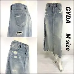 GYDA ジェイダ サイドスリット デニムロングスカート Mサイズ 72cmのサムネイル