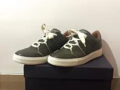 【極美品】Ermenegildo Zegna レザースニーカー イタリア製 3E エルメネジルド ゼニア スリッポンスニーカー PELLETESSUTA Triple