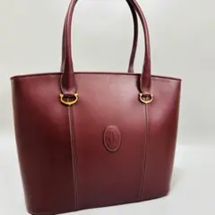 Cartier カルティエ マストライン レザー トートバッグ ハンドバッグ