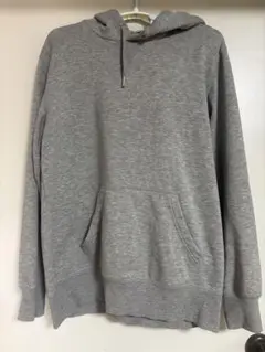 グレー フード付き パーカー