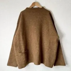 【45R】45rpm 縮絨ウール レイヤードフレアカーディガン フロートニット 45R（フォーティファイブアール）の「フロート縮絨deカーディガン