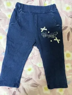 美品‼️SLAPSLIPリボン刺繍 長ズボン 80