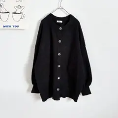 アースミュージックエコロジー　クルーネックカーディガン　ニット　カジュアル