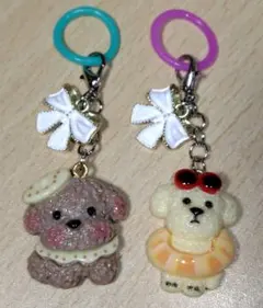 ワンコチャーム2個セット（アンブレラマーカー）