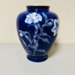 深川製磁　花瓶 青