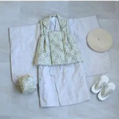 【新品】utatane ひよこ商店 七五三 着物 3歳 女の子 被布フルセット