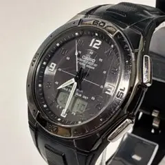 美品 稼働品 CASIO カシオ メンズ 腕時計 電波ソーラー ウェーブセプター