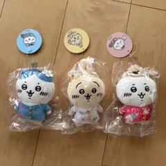 ちいかわ　旅行いきたいぷちミニマスコット　ちいかわ　ハチワレ　うさぎ　3点セット