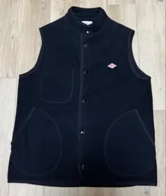 （美品）DANTON☆ダントン☆フリース　ベスト☆黒☆36