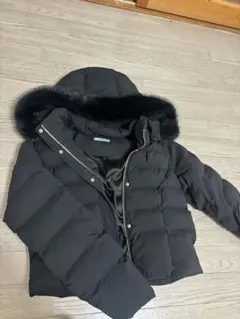 LIP SERVICE ブラックダウンジャケット フード付き