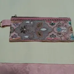 インド刺繍リボンケース 約20cm