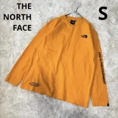 THE NORTH FACE ロングTシャツ オレンジ メンズS