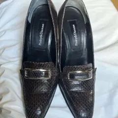 Pinky & Dianne ピンキーアンドダイアンパイソン柄ハイヒール