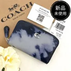 未使用に近い✨COACH✨コーチ✨財布✨タイダイ✨パープル✨スムース
