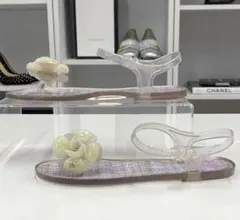 香奈兒 山茶花涼鞋