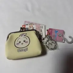 がま口コインケース 小銭入れ ちいかわ うさぎ がま口ポーチ 、キーホルダー