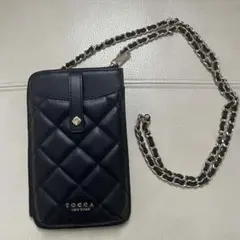 トッカ　スマホショルダー すぐ届く◇TOCCA トッカ◇レザー スマホカードショルダーバッグ
